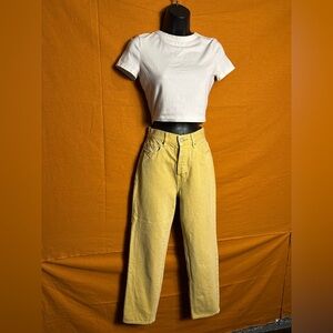 PacSun Yellow Straight Leg Women's Jeans